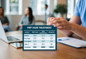 average cost of prp hair treatment vs other hair restoration methods in atlanta