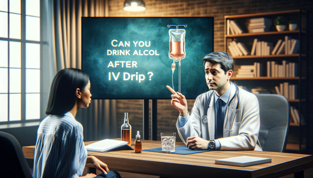 can you drink alcohol after iv drip